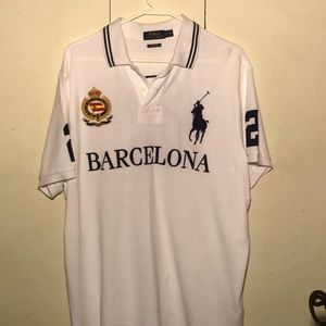 NEW Ralph Lauren “Barcelona” White Polo (Size XL)